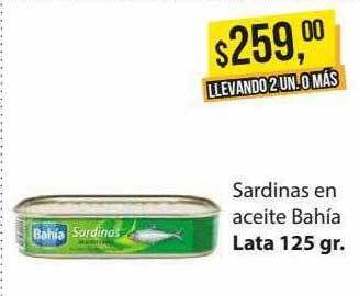 Supermercados Damesco Sardinas en aceite bahía oferta