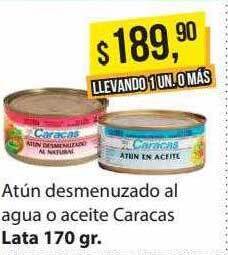 Supermercados Damesco Atún desmenuzado al agua o aceite caracas oferta