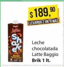 Supermercados Damesco Leche chocolatada latte baggio oferta