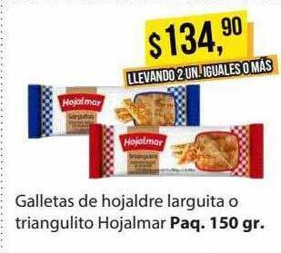 Supermercados Damesco Galletas de hojaldre larguita o triangulito hojalmar oferta