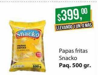 Supermercados Damesco Papas fritas snacko oferta