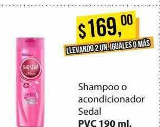 Supermercados Damesco Shampoo o acondicionador sedal oferta