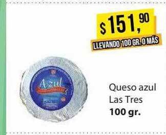Supermercados Damesco Queso azul las tres oferta