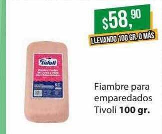 Supermercados Damesco Fiambre para emparedados tivoli oferta