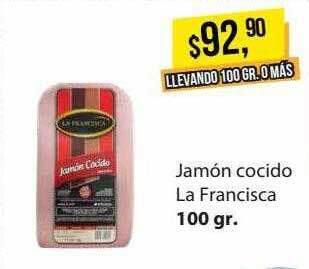 Supermercados Damesco Jamón cocido la francisca oferta
