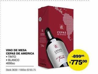 Atomo Conviene Vino de mesa cepas de america oferta