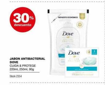 Atomo Conviene Jabon antibacterial dove 30% descuento oferta