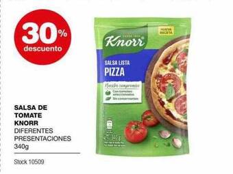 Atomo Conviene Salsa de tomate knorr 30% descuento oferta