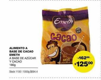 Atomo Conviene Alimento a base de cacao emeth oferta