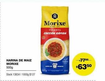 Atomo Conviene Harina de maiz morixe oferta