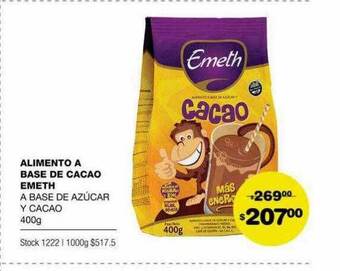 Atomo Conviene Alimento a base de cacao emeth oferta