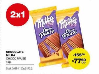 Atomo Conviene Chocolate milka choco pause oferta