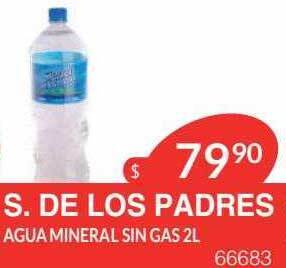 Masivos S. de los padres agua mineral sin gas oferta