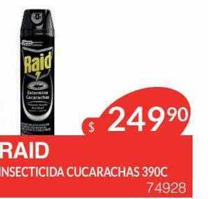 Masivos Raid insecticida cucarachas oferta