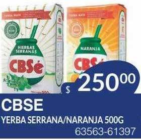 Masivos Cbse yerba serrana naranja oferta