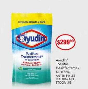 Supermercados Todo Ayudin toallitas desinfectantes oferta