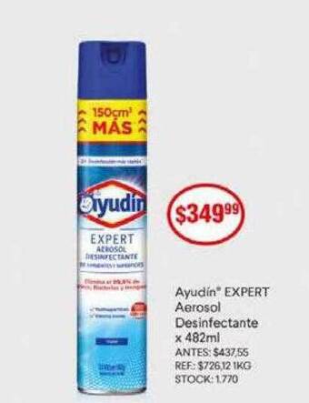 Supermercados Todo Ayudín expert aerosol desinfectante oferta