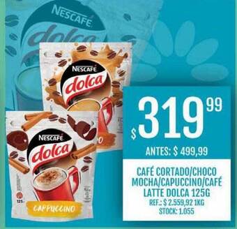 Supermercados Todo Café cortado choco mocha capuccino café latte dolca oferta