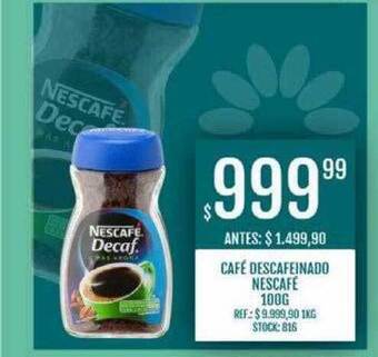 Supermercados Todo Café descafeinado nescafé oferta