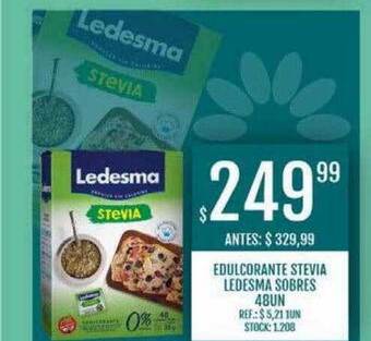 Supermercados Todo Edulcorante stevia ledesma sobres oferta