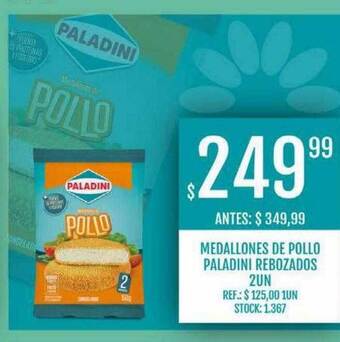 Supermercados Todo Medallones de pollo paladini rebozados oferta