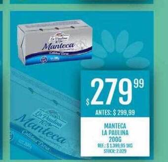 Supermercados Todo Manteca la paulina oferta