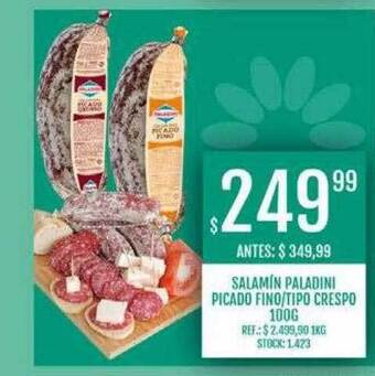 Supermercados Todo Salamin paladini picado fino tipo crespo oferta