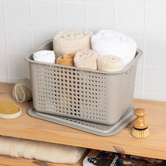 Arredo Contenedor rectangular con tapa grande oferta