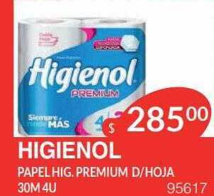 Masivos Higienol papel hig. premium d hoja oferta