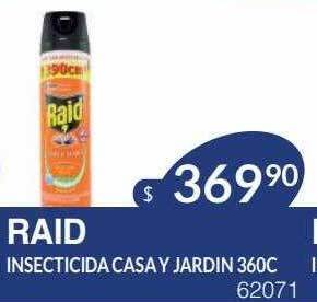 Masivos Raid insecticida casa y jardin oferta