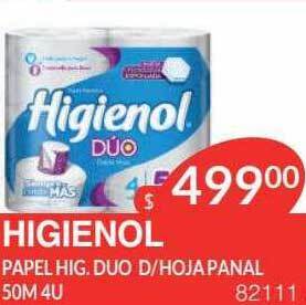 Masivos Higienol papel hig. duo d hoja panal oferta