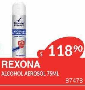 Masivos Rexona alcohol aerosol oferta