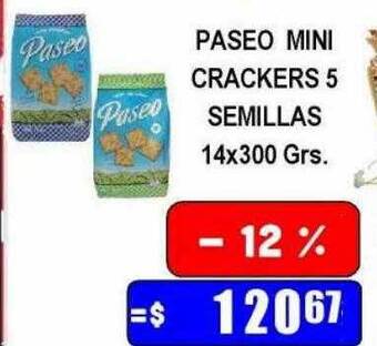 Dulcenter Paseo mini crackers 5 semillas oferta