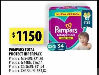 Punto Mayorista Pampers total protect hiperpack oferta