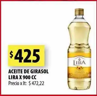 Punto Mayorista Aceite de girasol lira x 900 cc oferta
