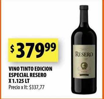 Punto Mayorista Vino tinto edicion especial resero oferta