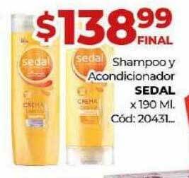 Diarco Shampoo y acondicionador sedal oferta