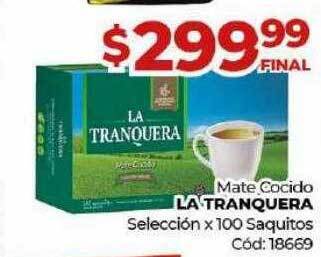 Diarco Mate cocido la tranquera selección x 100 saquitos oferta