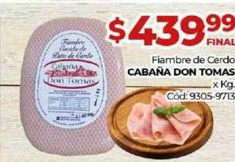 Diarco Fiambre de cerdo cabaña don tomas oferta
