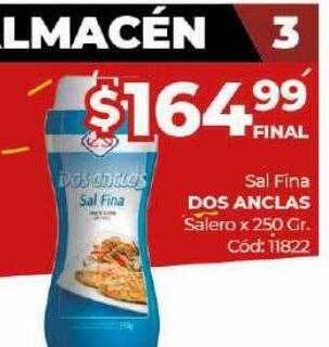 Diarco Sal fina dos anclas salero oferta