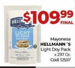Diarco Mayonesa hellmann's light doy pack oferta