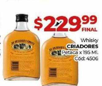 Diarco Whisky criadores petaca oferta