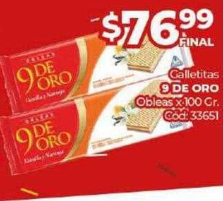 Diarco Galletitas 9 de oro obleas oferta