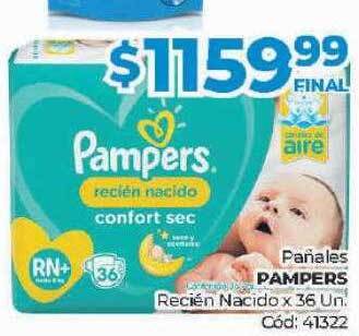 Diarco Pañales pampers recién nacido oferta