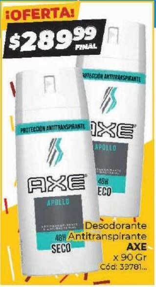 Diarco Desodorante antitranspirante axe oferta