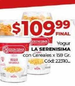 Diarco Yogur la serenisima con cereales oferta