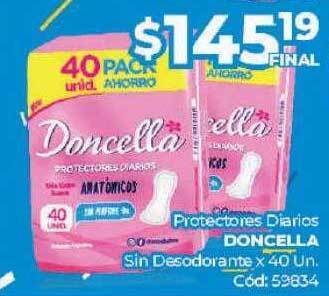 Diarco Protectores diarios doncella sin desodorante oferta