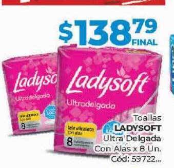 Diarco Toallas ladysoft ultra delgada con alas oferta