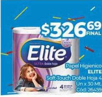 Diarco Papel higienico elite soft touch doble hoja oferta