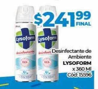Diarco Desinfectante de ambiente lysoform oferta
